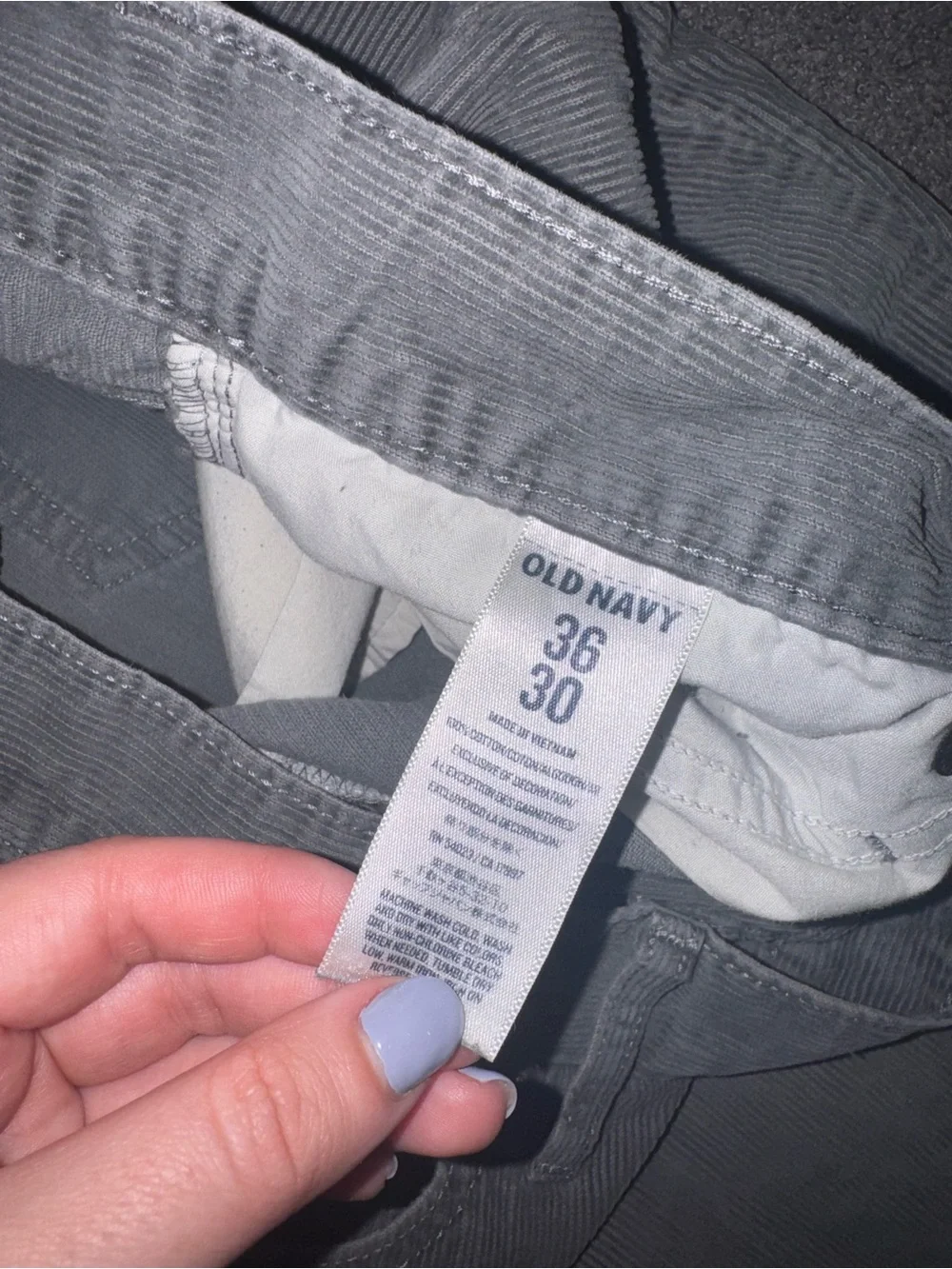 Old Navy Men's Gray Straight-Leg Pants